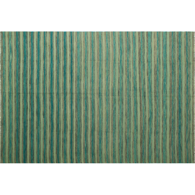 Kilim fabriqué à la main en laine noué à la main de conception unique 8 pi 7 po x 12 pi 1 po Tapis décoratif