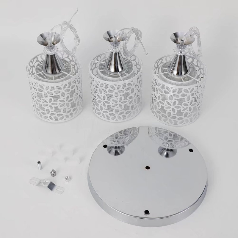 1 - Light Silver Cluster Pendant