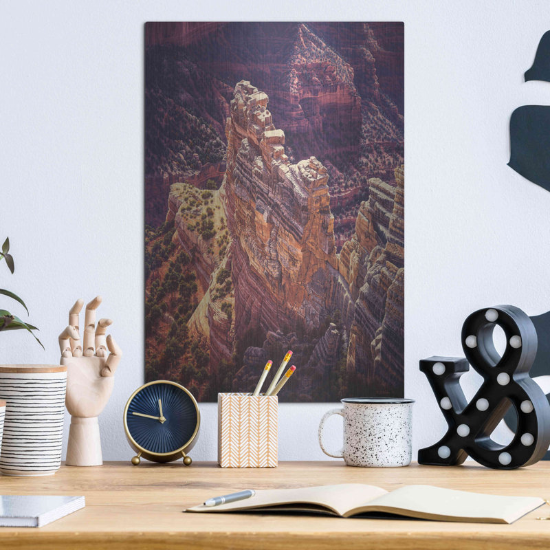 «Heart of Gold» par R. Hed, art mural en métal, 24 po x 36 po, H 16 po x l 12 po