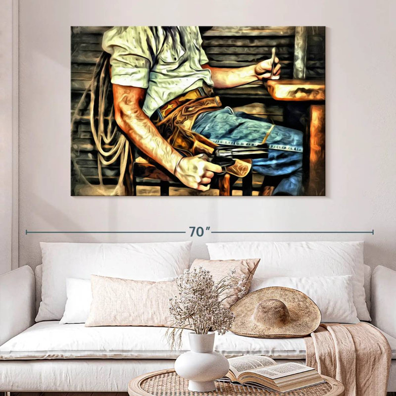 Lelar Fearless Cowboy, 34" H x 51" W