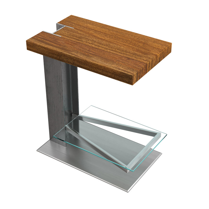 Solid Wood Top End Table