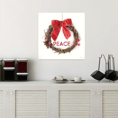 Peace Vine Wreath Contemporary Winter Art