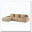 Canapé modulaire modulaire pour le salon, tissu en flanelle, très texturé, canapé 3 places surdimensionné-439953492-439953835-439953834