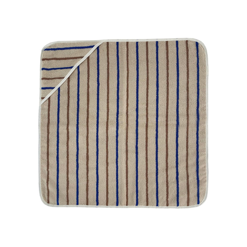 Raita Bath Towel, Caramel/Optic Blue