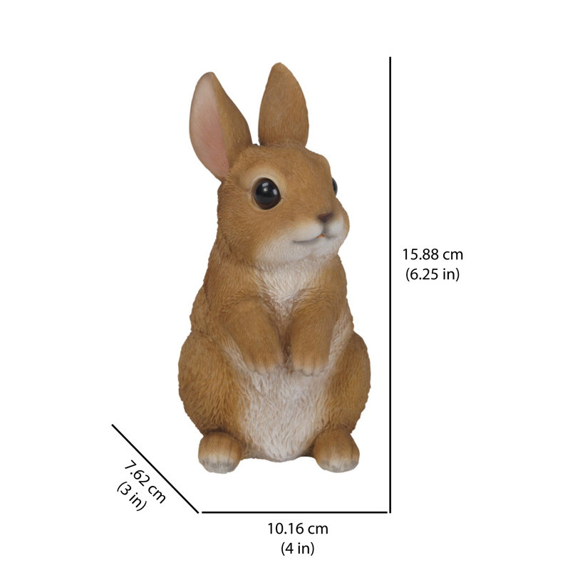 Statue de lapin dressés sur ses pattes
