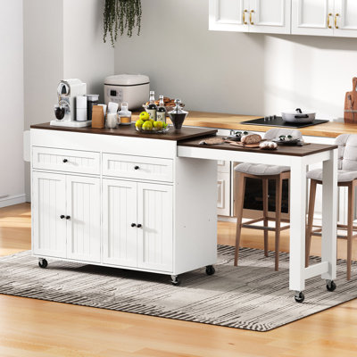 112 cm W Kitchen Island with