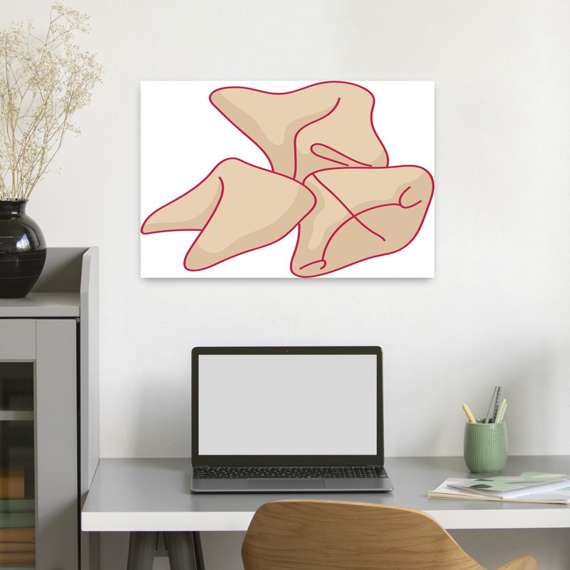 Art mural traditionnel pile de biscuits, H 24 po x l 16 po
