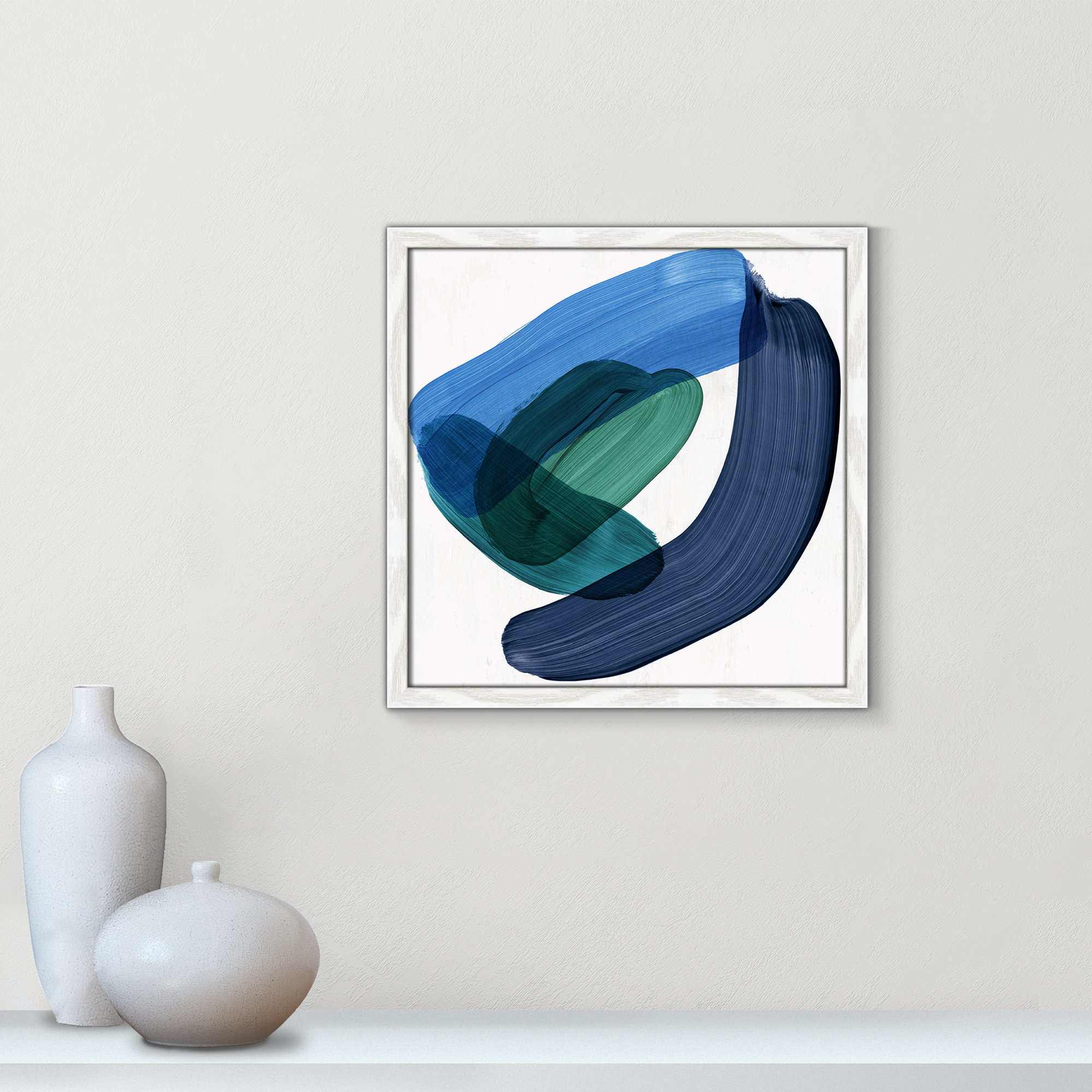 Smooth Bend II, 17" H x 17" W x 0.75" D, White