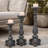 Antique MGO Candle Holders Set of 3