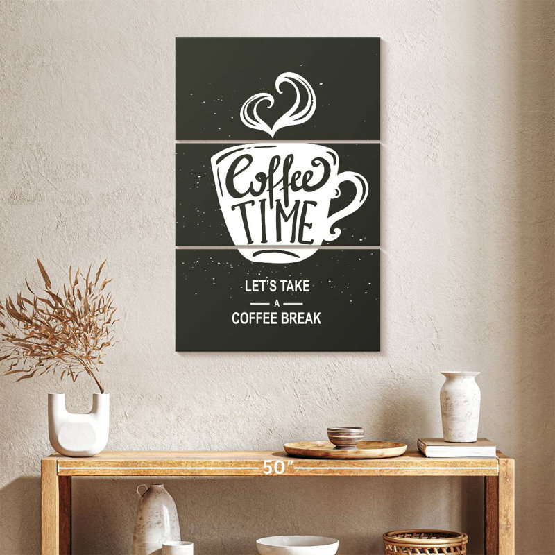 Let's Take A Coffee Break, 38" H x 24" W