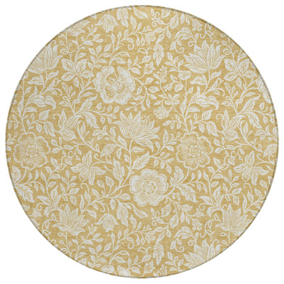 Machine Washable Indoor/Outdoor Chantille ACN2572 Floral Rug