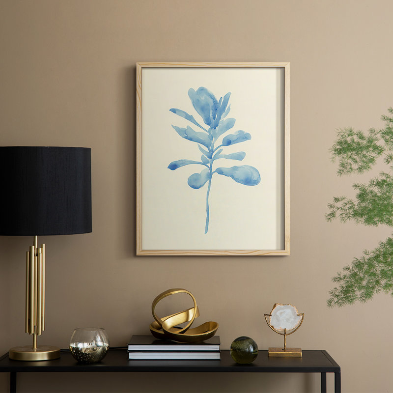 Verditer Fig IV Framed Print - Solid Wood
