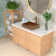 19'' L X 15" W Stainless Steel Rectangular Bathroom Sink Above Couter Art Basin with Pop Up Drain
