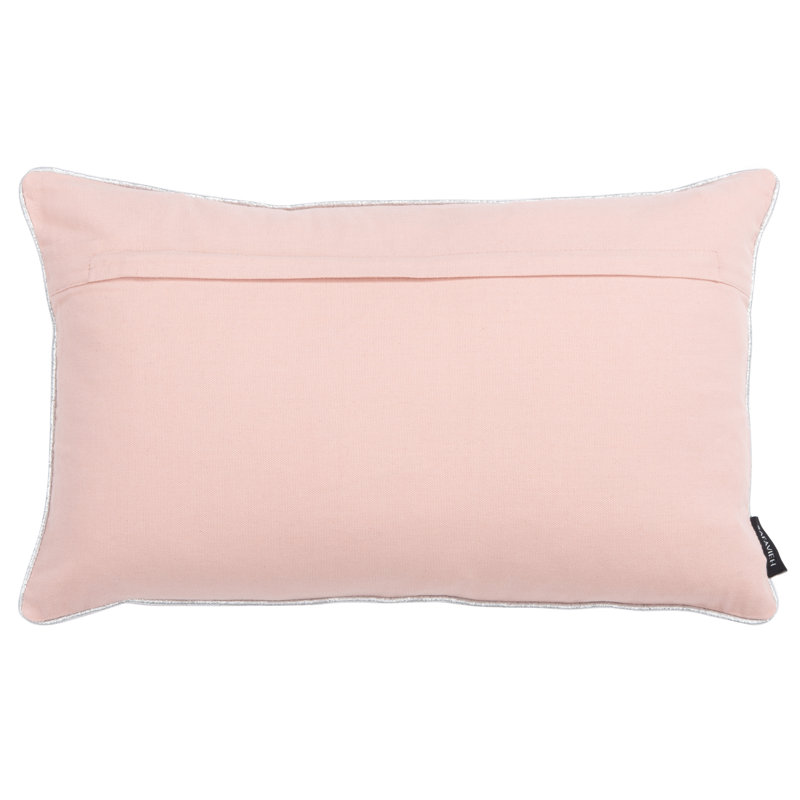 Embroidered Cotton Throw Pillow