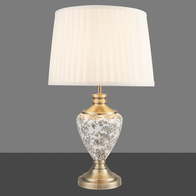 Bostrom 57cm Classic Toile de Jouy Vintage Style Table Lamp