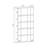 Scandinavian Style Bookshelf, Anthracite w/ Oak Color, 35.4 x 9.8 x 64.4 inches | 100% Melamine Coated Particle Board, Thickness: 0.7 inches | Numerous Shelves, Wall-Mountable Design | Perfect for Home or School Use-731640944