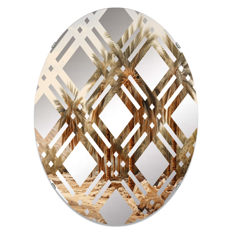 Miroir d'appoint Palm Tree, 35,4 po x 23,6 po