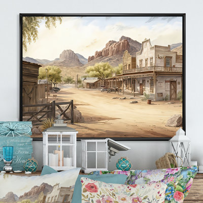 Arizona Wild West Town III - Impression sur toile