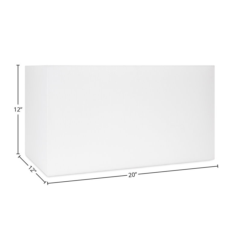 Rectangle Lamp Shade, White