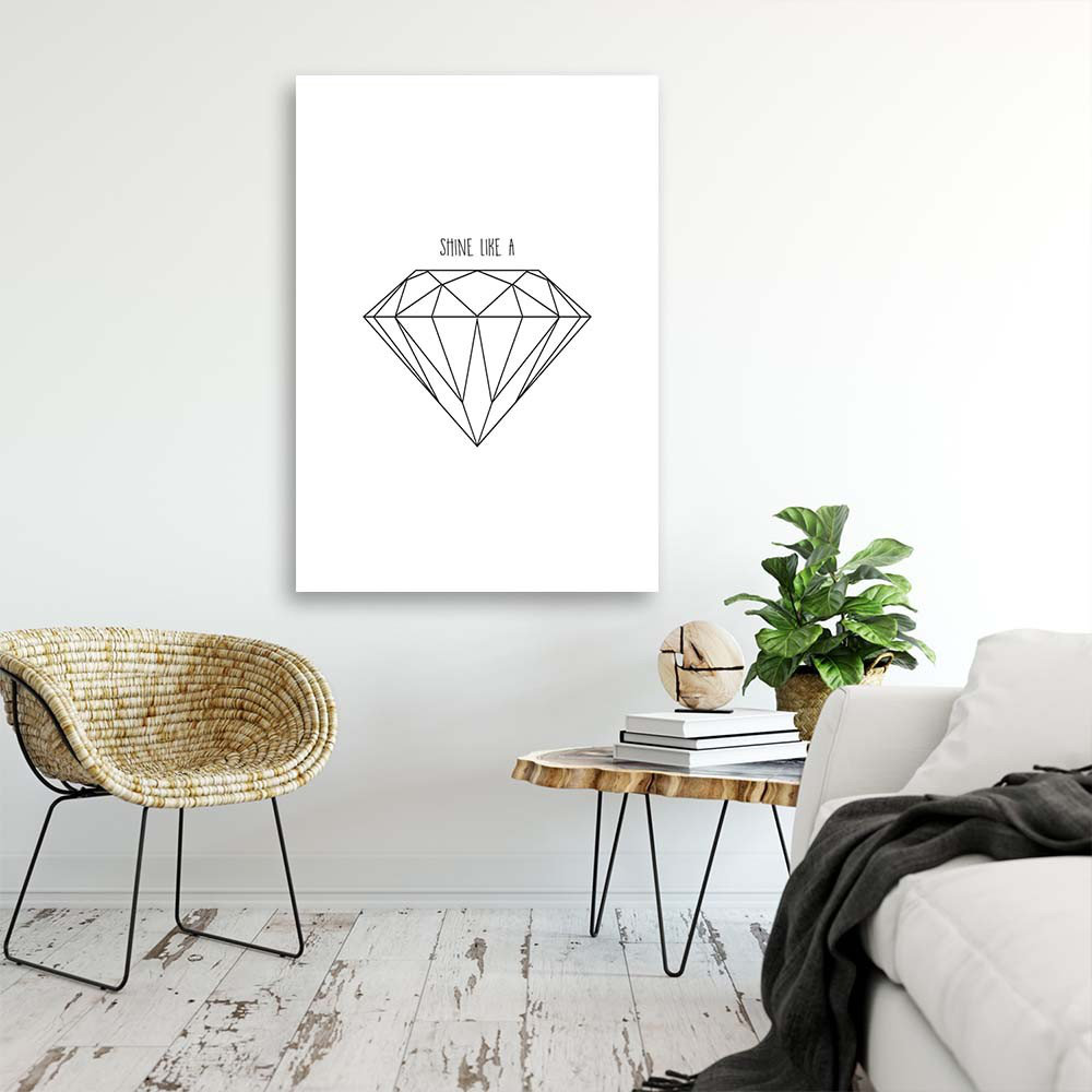 Leinwandbild Geometric Diamond