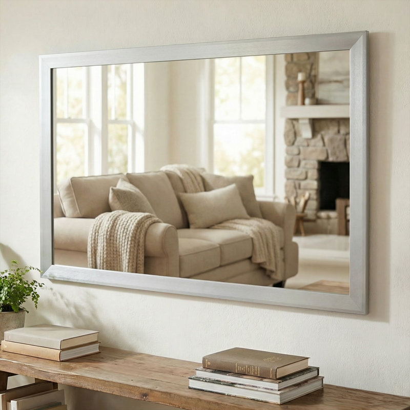 Miroir Larue, Chrome chrome, 32 po x 54 po