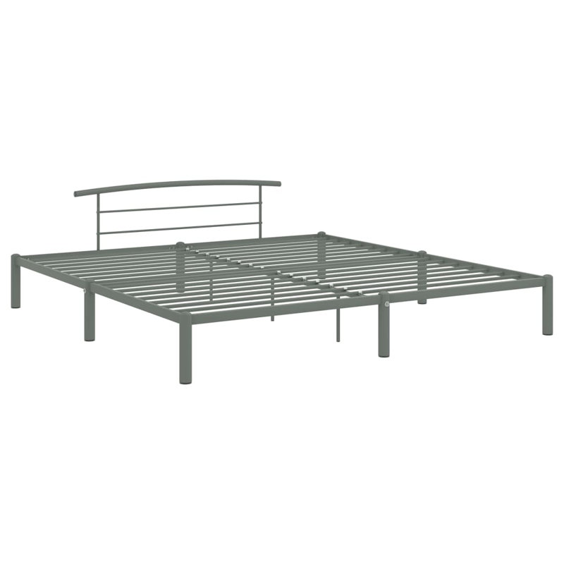 Camus DE Size - 200 X 200 Cm Metal Bed, Grey