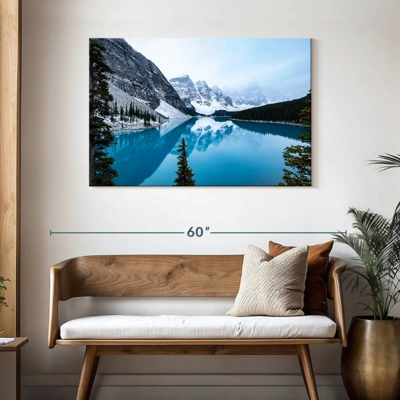 Alvord Moraine White Winter, 30" H x 45" W