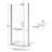 Infinity 28'' - W x 72'' H Pivot Door Semi-Frameless Shower Door with-16968442-17243239