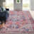 Adele Oriental Red/Navy Area Rug-110489941
