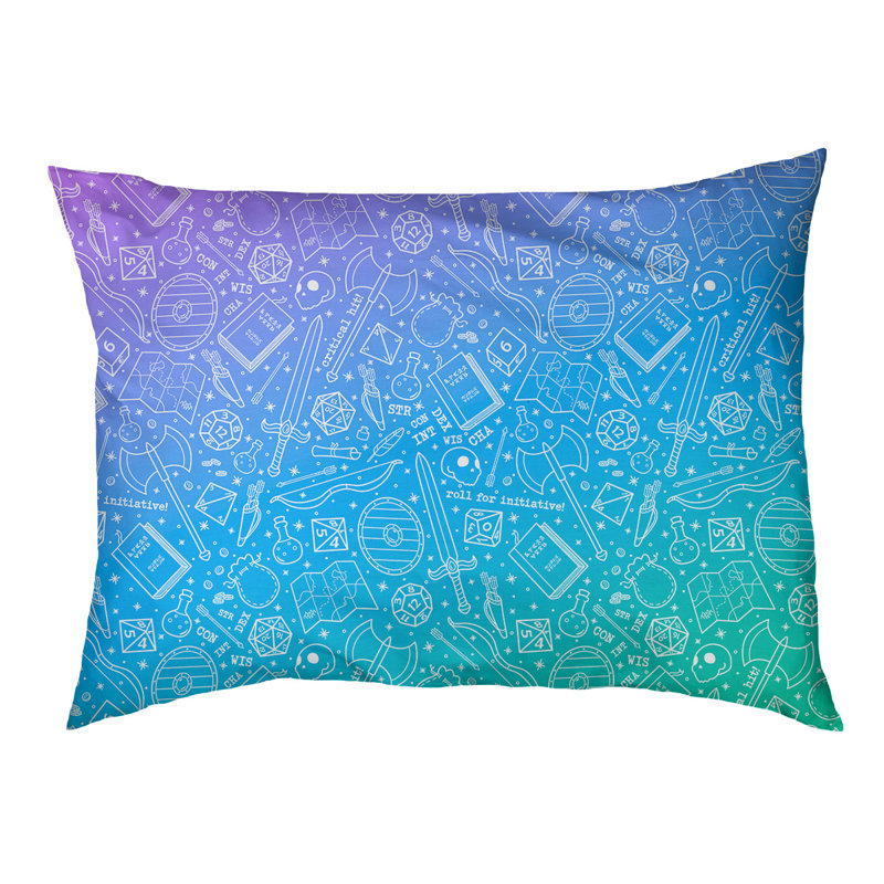 Coussin Byrge, Très grand (l 52 po x P 42 po x H 17 po), Ombre paon