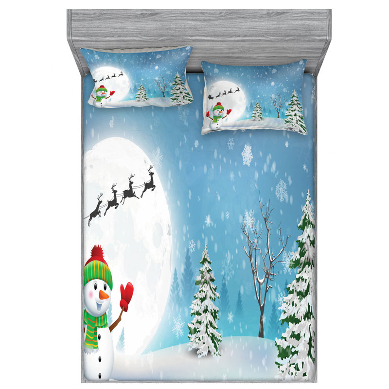 Microfiber Sheet Set, Queen Sheet Set with Fitted Sheet