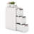 Inbox Zero 1 Pcs 3-drawer Narrow Rolling Storage Cabinet With Pull Handles Built-in Wheels