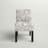 Akori Upholstered Accent Chair Modern Armless Chair with Solid Wood Legs Fabric Living Room Chair Thick Sponge Cushion Side Chair