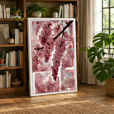 Cherry Blossom Reverie Botanical - Wrapped Canvas