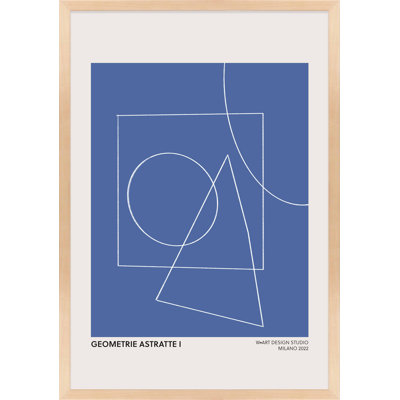 Caila "Geometric Abstraction in Blue" Print