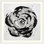 «Black and White Bloom I», reproduction d'art Angelinamarie