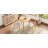 Modern Triangular Table Set with Curved Chairs-1524728153