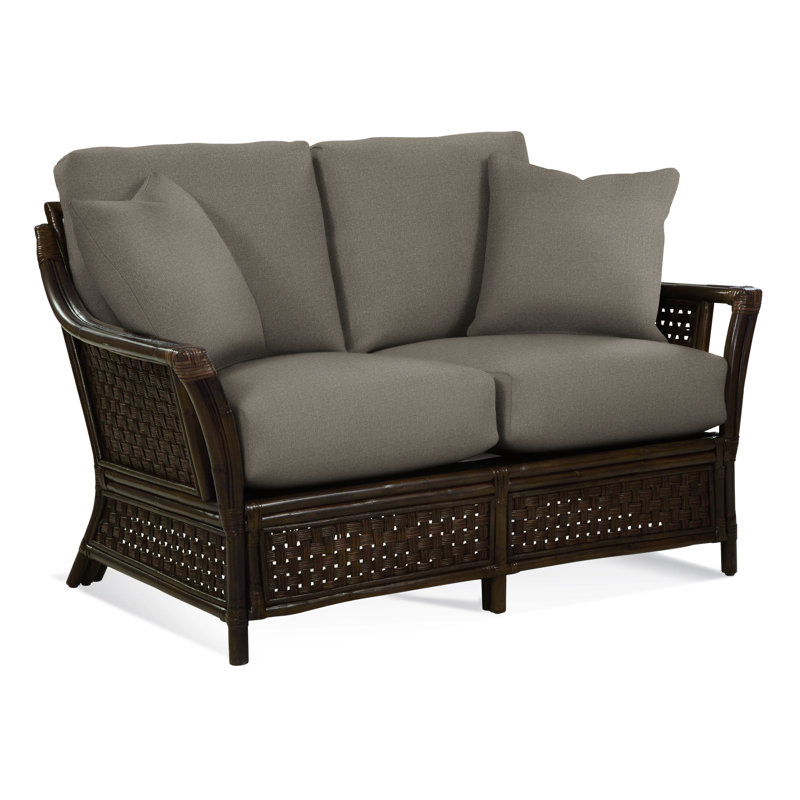 Boca Upholstered 55'' Loveseat, Gray Sugar Performance; , Coffee