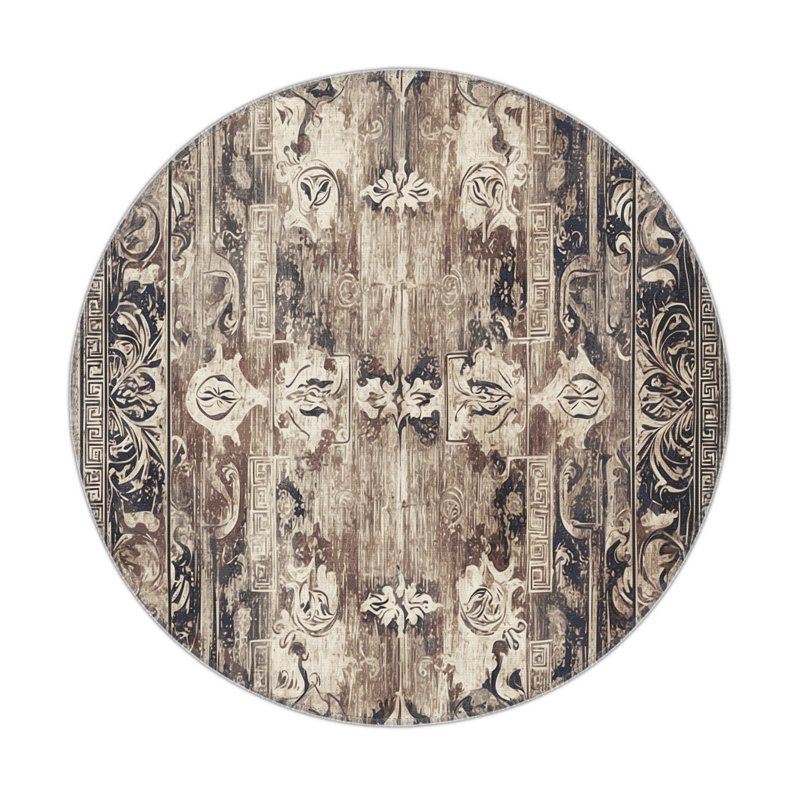 Dionysian Feast Indoor And Outdoor Area Rug, Round 5'