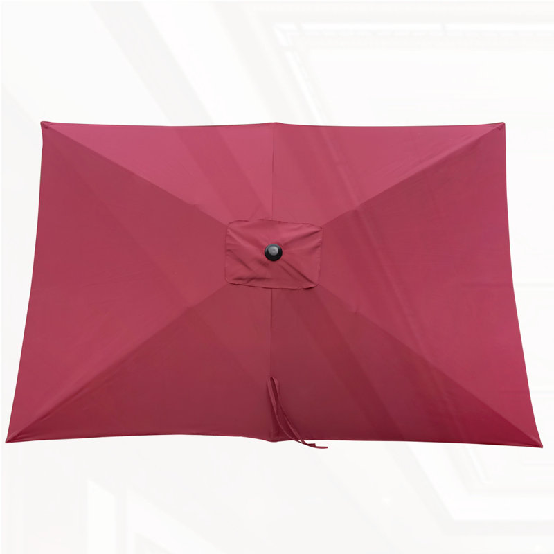 Parasol d'extérieur imperméable 6 x 9 pi, Bourgogne