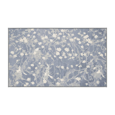 Tapis gris lavable à la machine