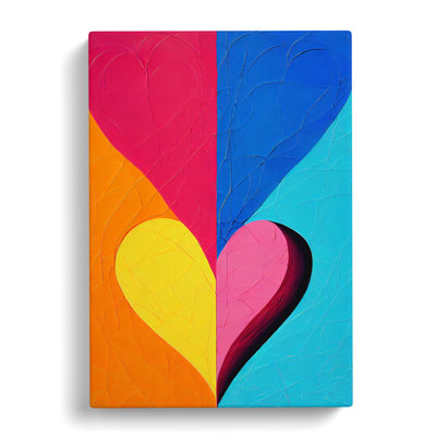 CAN-V0523-1461X Love Heart - Wrapped Canvas Print