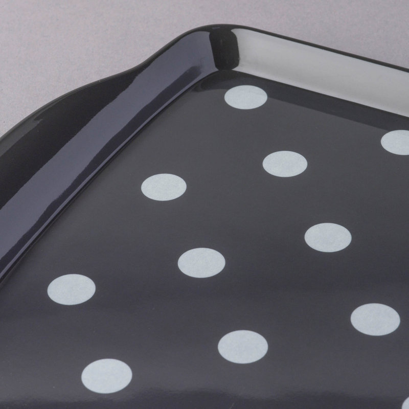 Melamine Serving Tray, Large, Dark Grey