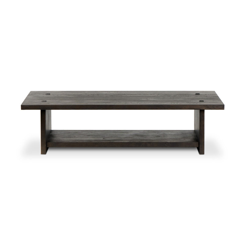 Zeno Coffee Table, Smoked Black Oak