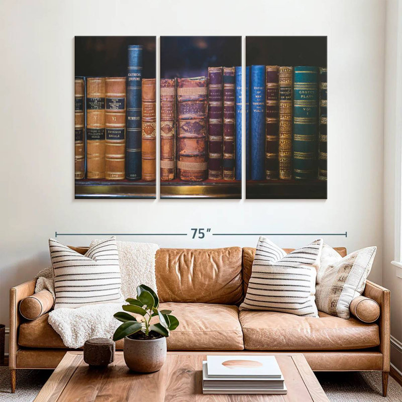 Livres rétro Kerner, H 36 po x l 57 po