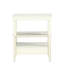 Table de chevet blanche captivante avec espace de rangement enchanteur