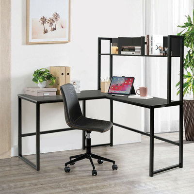 Metal Base Computer Desk