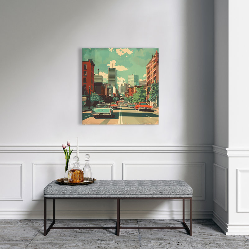 On route - Red Canvas Art for Stunning Home Decor
