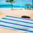 Makenna 100% Cotton Oversized Quick Dry Striped Beach Towel-62495312