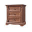 Table de chevet 24 po avec station de charge avec rangement à 3 tiroirs, table d'appoint en bois, table de bout 24 po-933528980